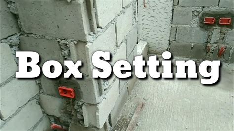 how to secure electrical box inside conder block|electrical box for concrete block.